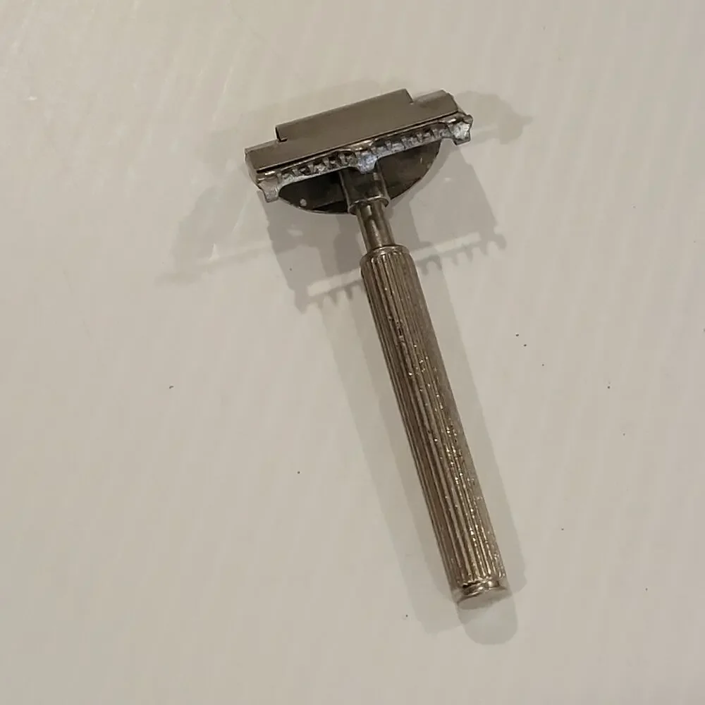 Rare Vintage Rhodes Kriss Kross Swivel Head Injector Safety Razor